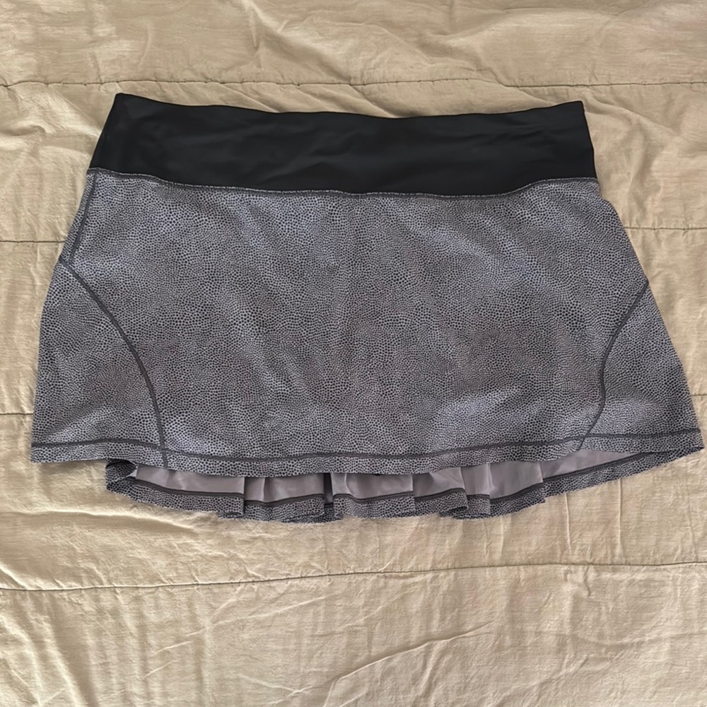 Black and Gray Athletic Skirt